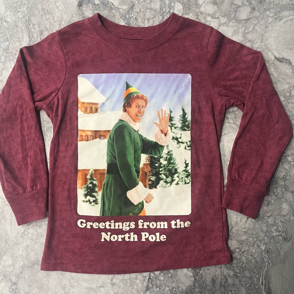 Buddy the Elf Christmas shirt Kids size 5